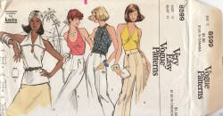 8599 EZ VOG INSET OR NOT HALTER TOP LENGTHS PATTERN 12